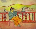 Lady on the Terrace abstract fauvism Henri Matisse